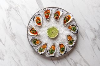 Oyster, Nyonya Mignonette & Trout Roe